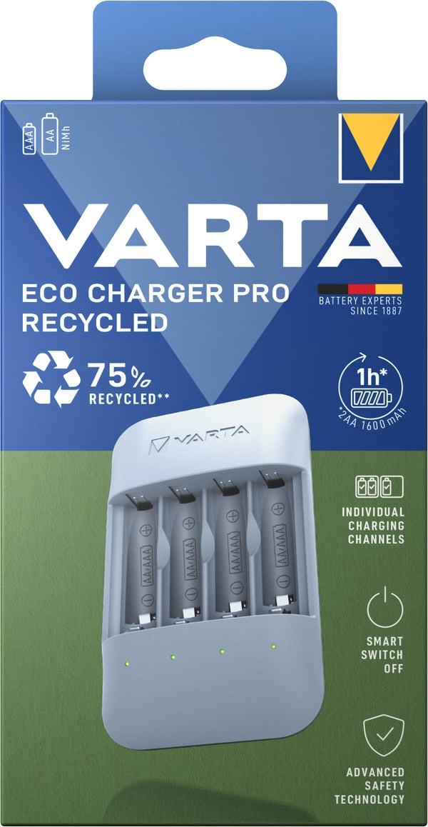 Pikkukuva 6 / 7: Varta Eco Charger Pro laturi Kotitalousakku USB