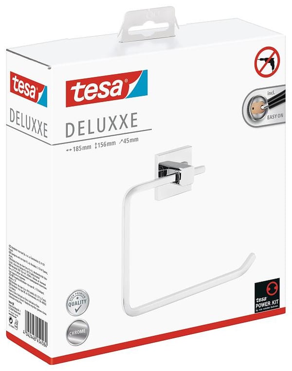 Miniatyrbild 2 av 5: TESA DELUXXE Handduksring Väggmonterad Krom