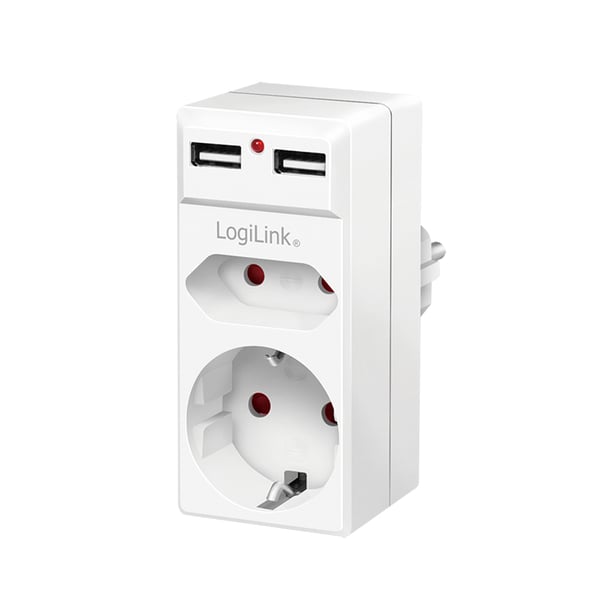 LogiLink PA0276 overspændingsbeskytter Hvid 1 AC stikkontakt(er) 230 V