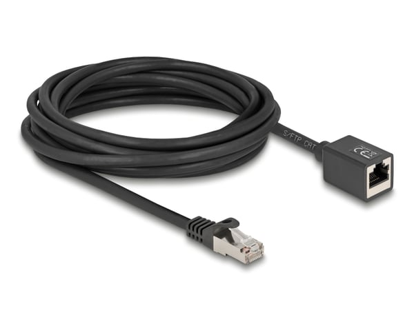 Miniatyrbillede 1 af 2: DeLOCK 90318 netværkskabel Sort 5 m Cat6a S/FTP (S-STP)