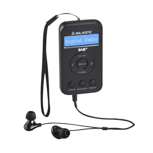New Majestic RT-196 DAB Personal Digital Svart New Majestic RT-196 DAB Personal Digital Svart