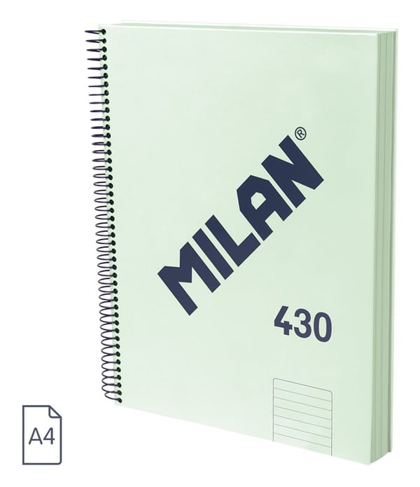 Milan 57142E120GR blok og notesblok A4 120 ark Grøn