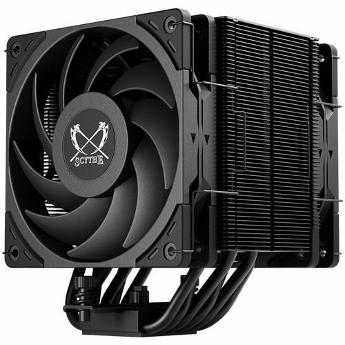 Miniatyrbillede 1 af 7: Scythe Mugen 6 Dual Fan Black Edition Processor Ventilator 12 cm Sort 1 stk