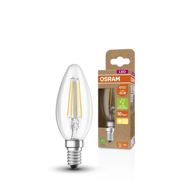 Miniatyrbild 3 av 3: Osram AC45270 LED-lampor Varmvitt 2700 K 2,5 W E14 B