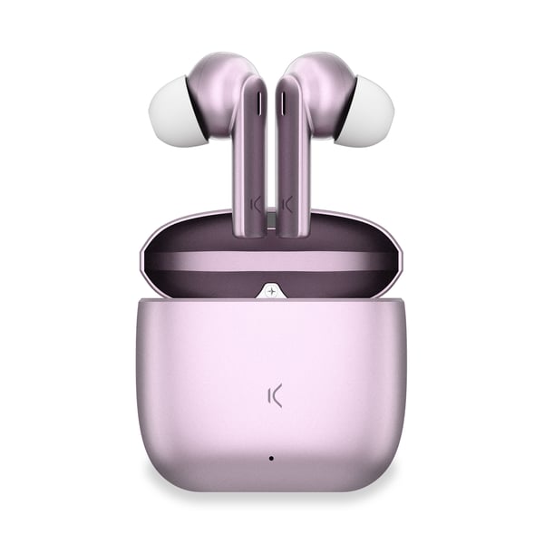 Ksix BXTW10R kuulokkeet ja kuulokemikrofoni True Wireless Stereo (TWS) In-ear Puhelut/Musiikki USB Type-C Bluetooth Vaaleanpunainen