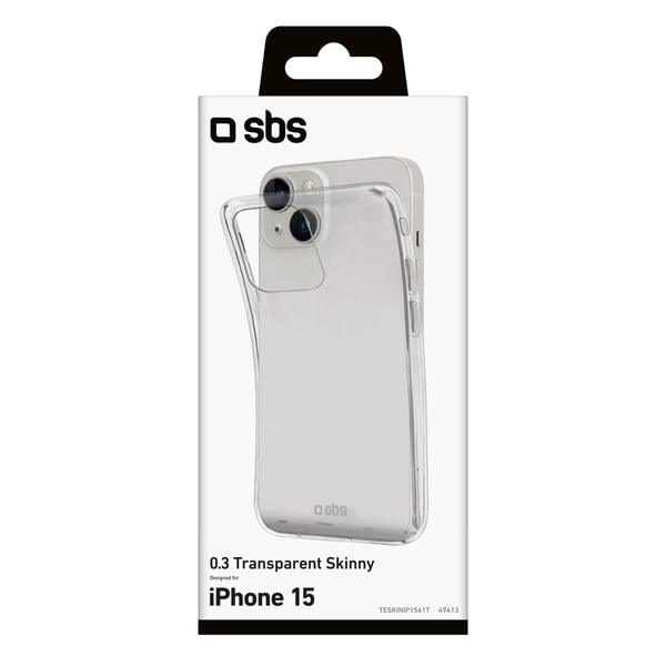 SBS TESKINIP1561T matkapuhelimen suojakotelo 15,5 cm (6.1") Suojus Läpinäkyvä