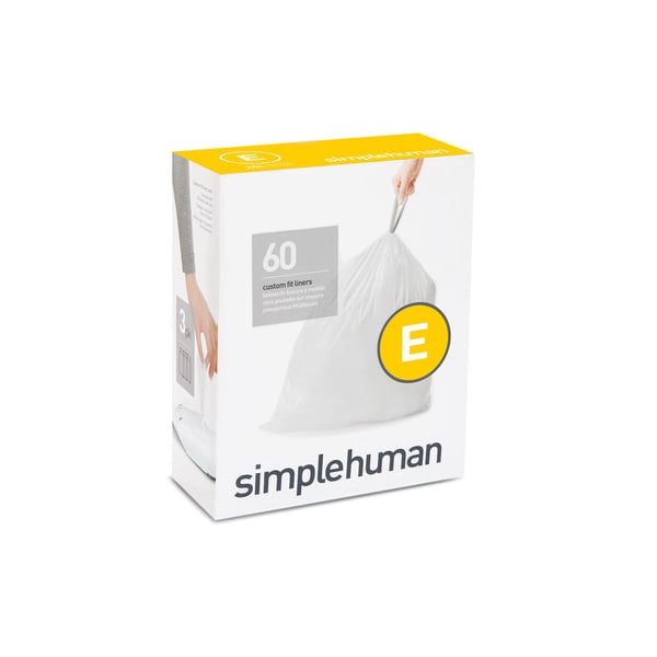 Pikkukuva 1 / 2: simplehuman CW0255 roskapussi 20 L Valkoinen 60 kpl
