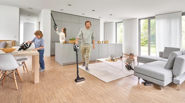 Bosch Serie 8 BBS8214 stav støvsuger & elektrisk kost 2-i-1 stangstøvsuger Batteri Dry Poseløs Hvid 4 At