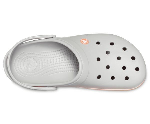 Crocs Crocband Träskor Unisex Grå, Orange, Vit