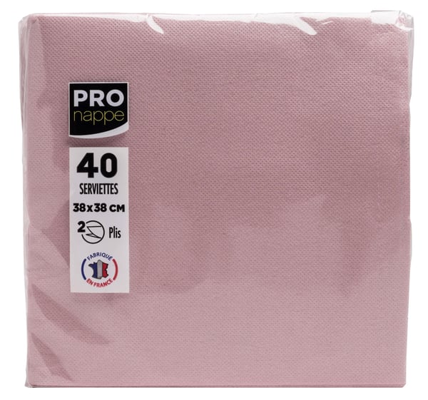 PRONAPPE SV623803I näsdukar 40 styck Rosa