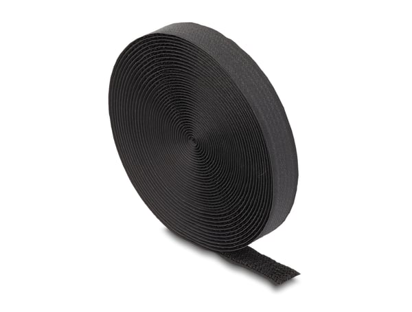 DeLOCK 19112 kardborrefäste Nylon Svart 1 styck