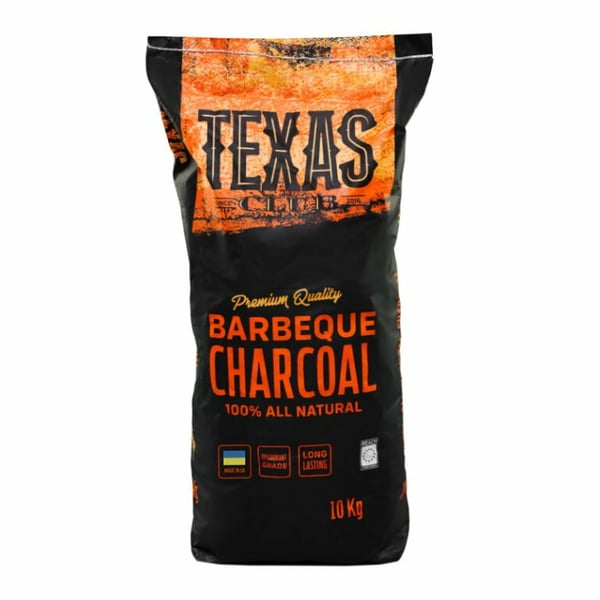 Texas Club NEW10ANGL trækul til barbecue/grill 10 kg Bøg, Hornbeam, Egetræ