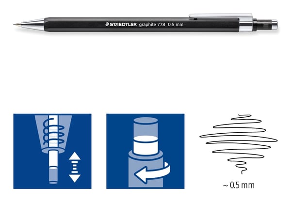 Miniatyrbillede 2 af 4: Staedtler 778 05-9 stiftblyant 1 stk