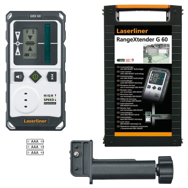 Laserliner RangeXtender G 60 Sort, Hvid