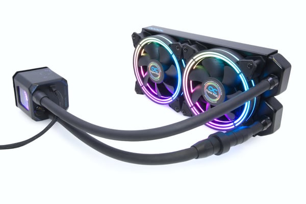 Alphacool Eisbaer Aurora 240 Suoritin All-in-one-nesteenjäähdytin 12 cm Musta 1 kpl