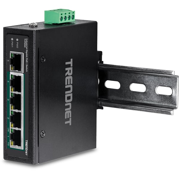 Miniatyrbillede 7 af 7: Trendnet TI-PG50 netværksswitch Ikke administreret Gigabit Ethernet (10/100/1000) Strøm over Ethernet (PoE) Sort