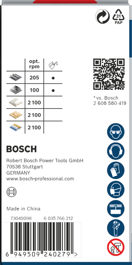 Bosch PRO Multi Material PC Plus hålborr Borr 1 styck