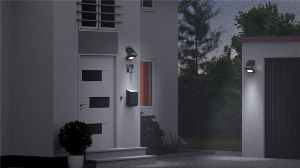 Goobay 45808 utomhusbelysning Väggbelysning för utomhusbruk Glödlampan/-lamporna kan inte bytas ut LED 38 W