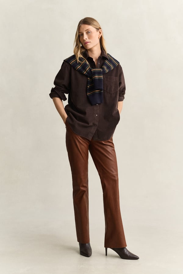 Gant 4300690-202 Skjorte Point collar Langærmet Bomuld