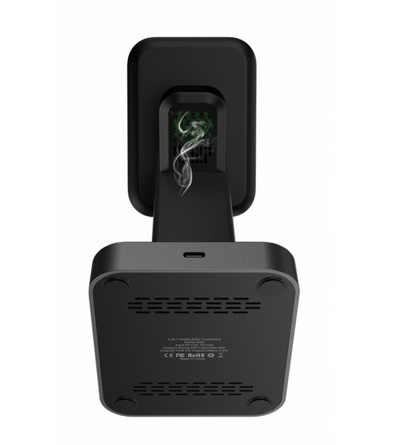 Swissten 22055508 mobiililaitteen laturi Kuulokkeet, Älypuhelin, Kello Musta USB Sisätila