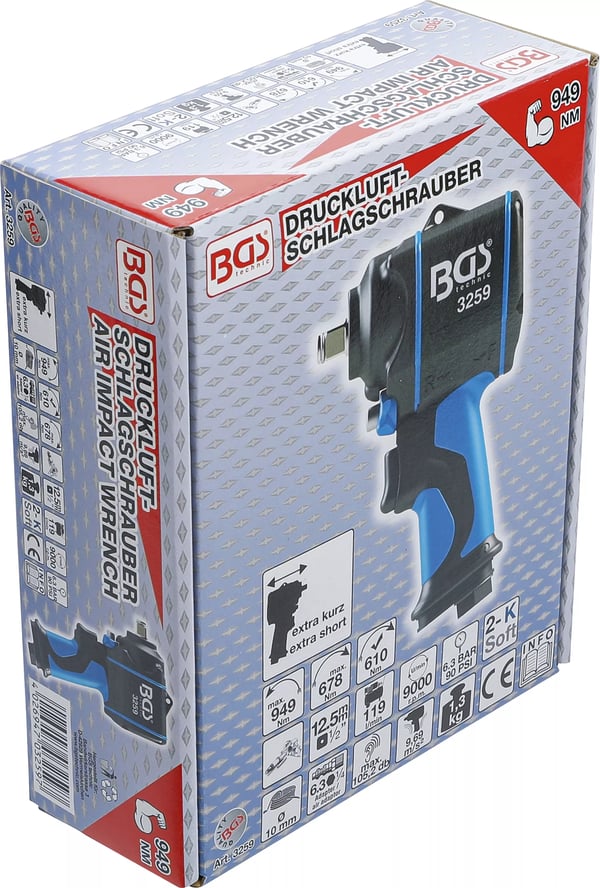 Miniatyrbild 5 av 6: BGS technic Air Impact Wrench