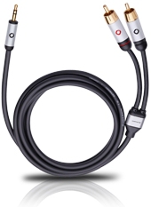 OEHLBACH 60004 ljudkabel 3 m 3,5mm 2 x RCA Svart