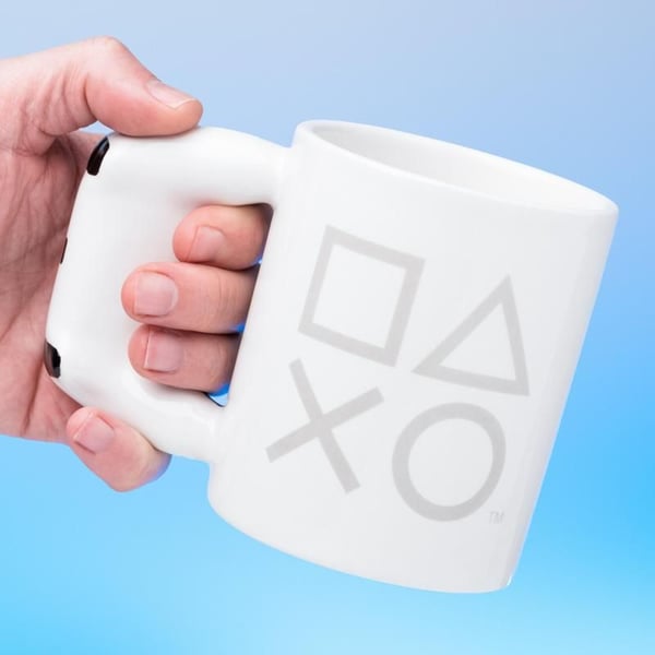 Miniatyrbillede 5 af 7: Paladone Playstation Shaped Mug PS5 kop Hvid Universel 1 stk