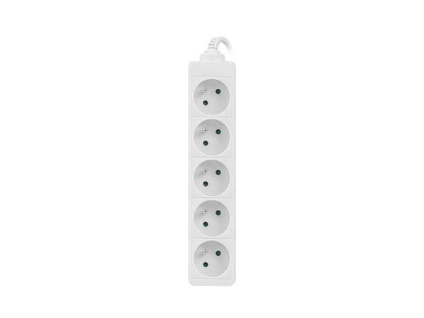 Lanberg PS0-05E-0150-W stikdåse 1,5 m 5 AC stikkontakt(er) Indendørs Hvid