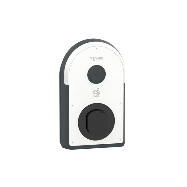 Miniatyrbild 1 av 3: Schneider Electric EVB3S22N4B laddstation till elektriskt fordon Svart, Vit Vägg