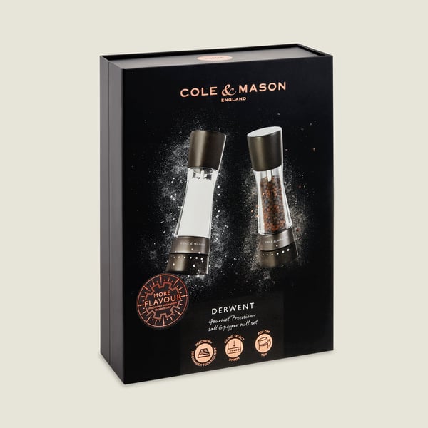 Miniatyrbillede 6 af 6: Cole & Mason H332293 krydderikværn Salt og peberkværn sæt Sort, Transparent