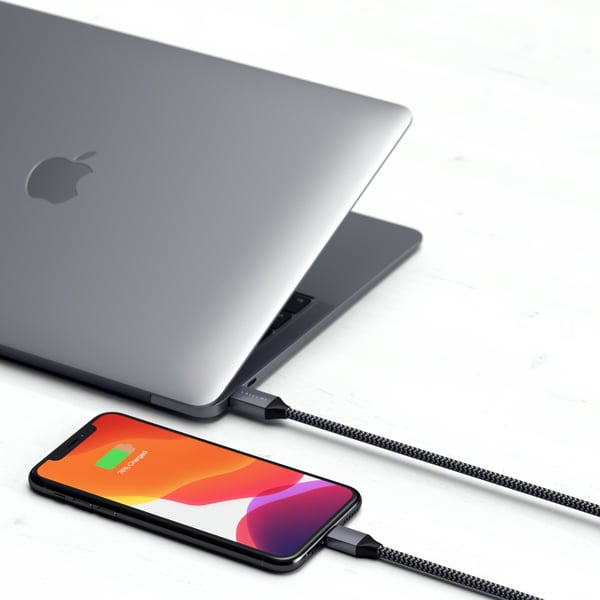Satechi ST-TCL18M Lightning kabel 1,8 m Sort, Grå