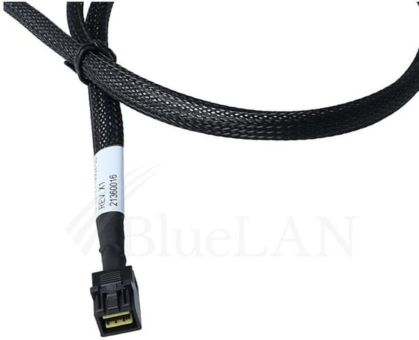 BlueOptics BLIS4387-50CM Serial Attached SCSI (SAS)-kabel 0,5 m 6 Gbit/sek. Sort