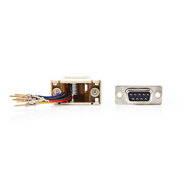 Nedis CCGB52821IV seriella kablar Elfenben 0 m DB-9 RJ-45