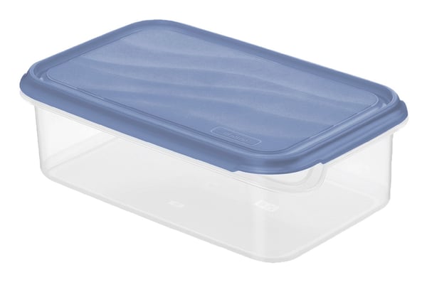 Rotho RONDO Rektangulær Container 1,5 L Blå, Transparent 1 stk