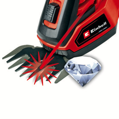 Einhell GE-CG 18/100 batteridrivna trädgårdssaxar 8 mm 18 V Litium-Ion (Li-Ion) Svart, Röd