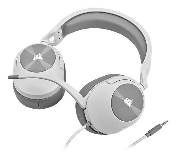 Corsair HS55 STEREO Kuulokkeet Langallinen Pääpanta Pelaaminen Valkoinen