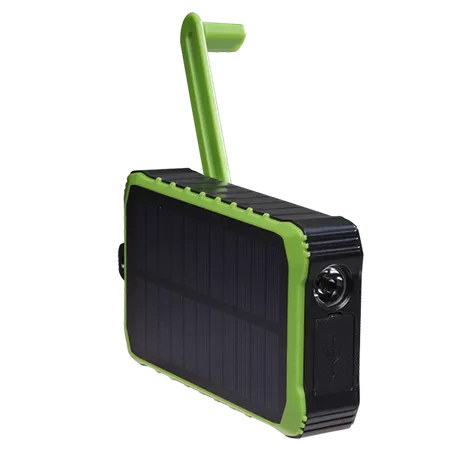 Miniatyrbild 1 av 11: Denver Powerbank Solar PSO-10012 10000mAh + Handvevsdynamo
