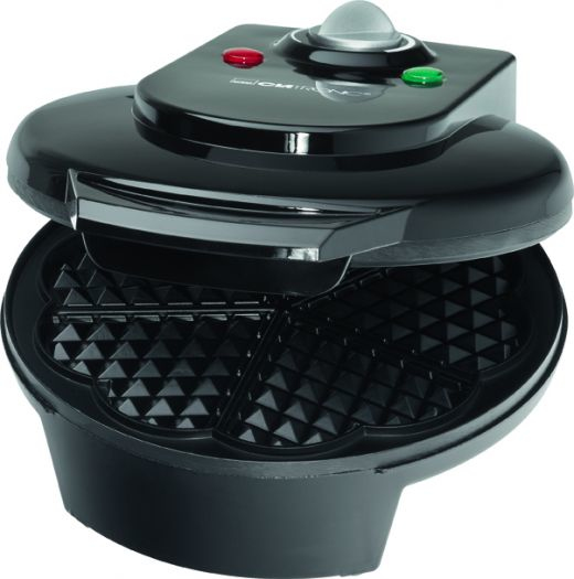 Miniatyrbillede 1 af 3: Clatronic 261 680 5 vaffel/vafler 1200 W Sort