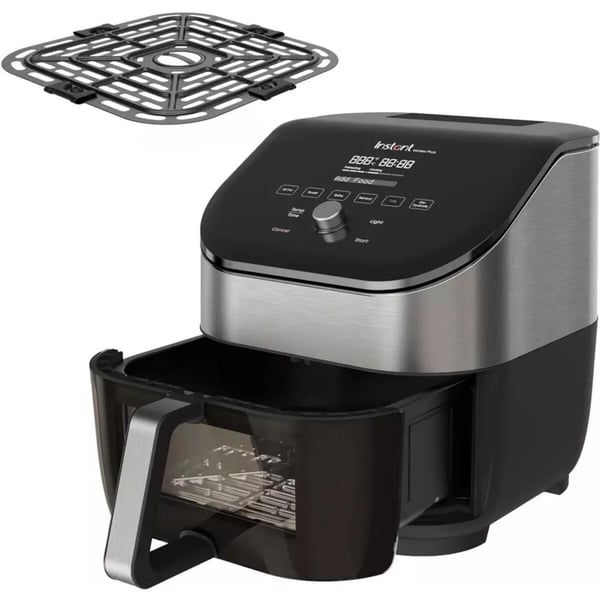 Instant Pot 920306 rasvakeitin Yksi 5,7 L Erillinen 1700 W Kuumakiertoilmakypsennin Musta, Ruostumaton teräs