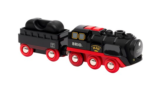 Miniatyrbild 1 av 2: BRIO Battery-Operated Steaming Train