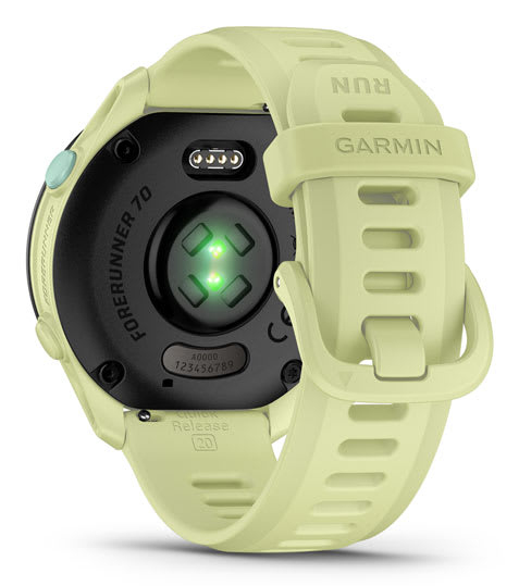 Miniatyrbillede 11 af 14: Garmin Forerunner 70 3,05 cm (1.2") AMOLED 43 mm Digital 390 x 390 pixel Berøringsskærm Lime GPS (satellit)
