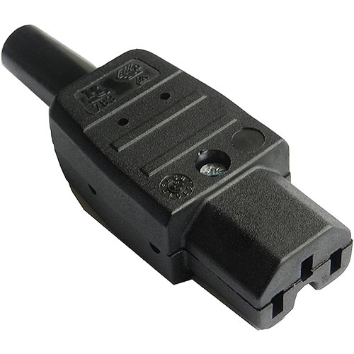 Cablenet 42-0505 strømstik C15 Sort 2P+E