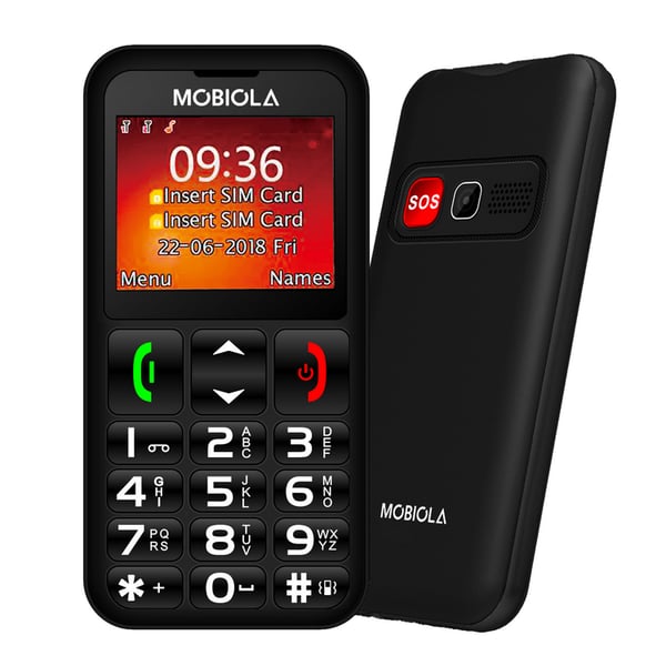 Miniatyrbillede 1 af 2: Mobiola MB700 5,59 cm (2.2") 84 g Sort Feature telefon