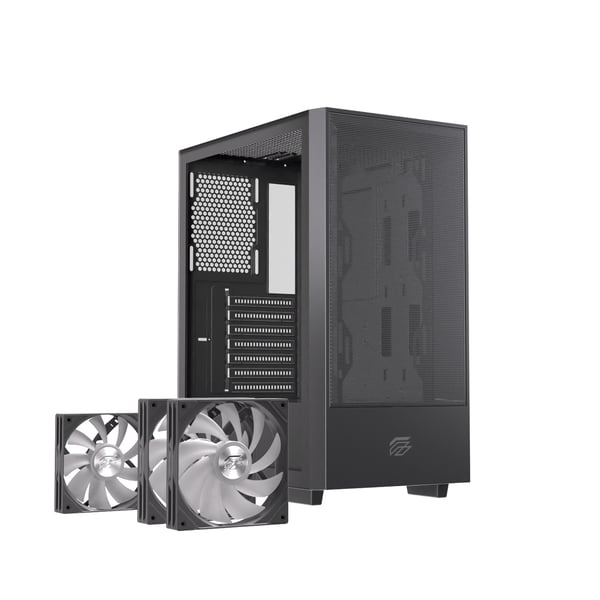 Einarex EXCS-PL-100R-B datorväskor Midi Tower Svart