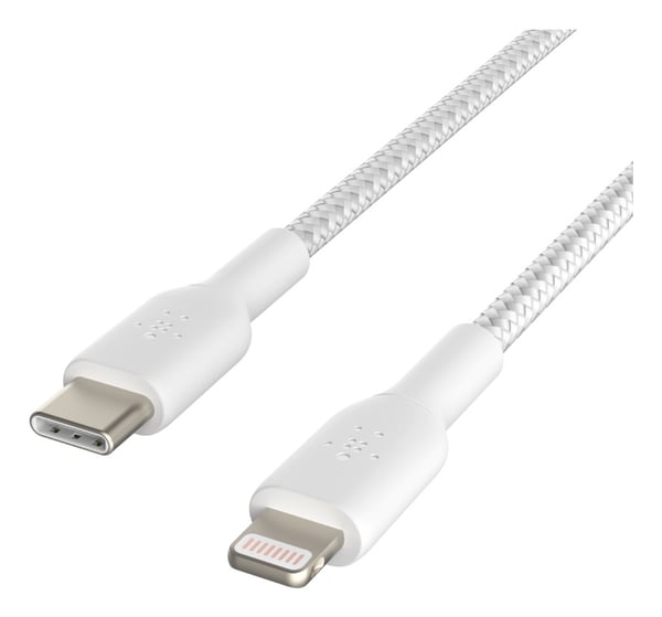Pikkukuva 1 / 5: Belkin CAA004BT2MWH Lightning-kaapeli 2 m Valkoinen