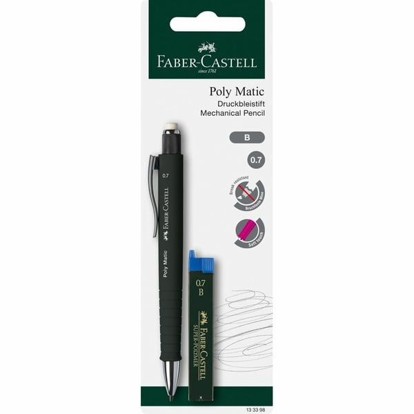 Faber-Castell Grip Matic stiftpennor B 2 styck