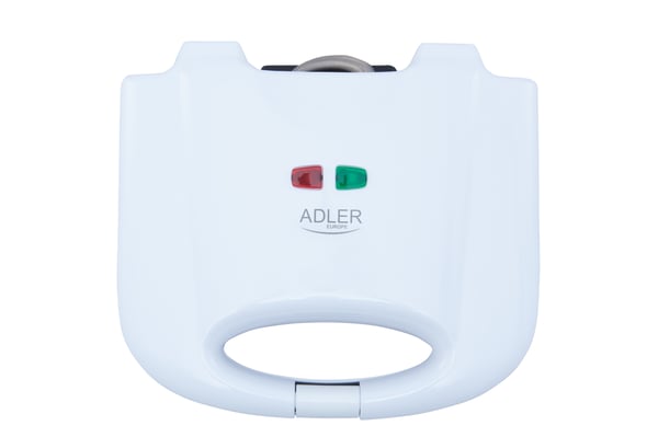 Adler AD 311 vaffeljern 2 vaffel/vafler 700 W Sort, Hvid