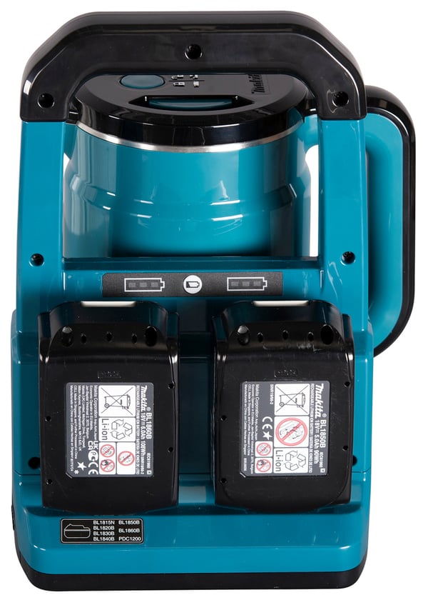 Makita DKT360Z vedenkeitin 0,8 L Musta, Sininen