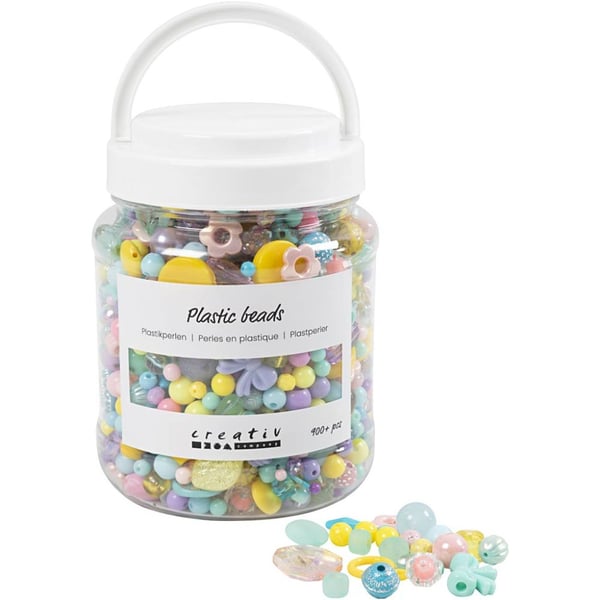 Creativ Company 61838 perle Perlemiks Plast Forskellige farver 900 stk