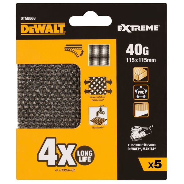 Miniatyrbillede 2 af 2: DeWALT DTM8663-QZ tilbehør til slibemaskine 5 stk